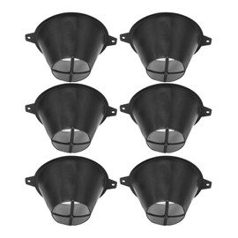 6PCS Plastic Paint Filter with Fine Nylon Mesh Reusable Paint Strainers Funnel Net for Water Based Oil Food Residues 100mm / 3.9in