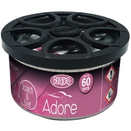 Flava Flava Couture Car Air Freshener Tin - Adore (Pack of 1) - Strong, Odour Eliminating Designer Perfume Inspired Car Accessories ?C Premium Scented Air Freshener for Men or Women - Lasts 60 Days