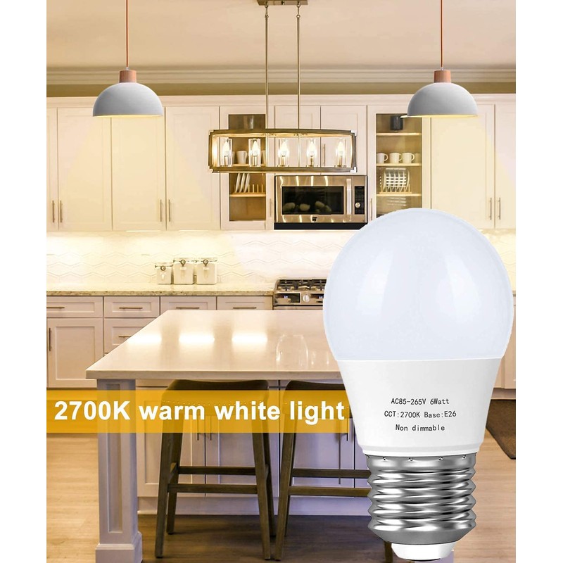 GOSCHE 6W A15 Led Blulb 60 Watt Incandescent Equivalent, 550