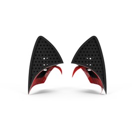 Cat Ear Helmet Upgrade: Easy Peel-and-Stick Helmet Accessory with 5 Colored Decals Included.