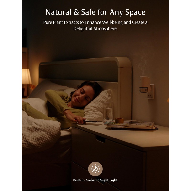 SenseFlow Essential Oil Diffuser for Home, Smart Waterless Aromatherapy Diffuser