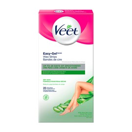 VEET® Professional™ Wax Strips, For Legs & Body, Dry Skin, With Aloe Vera, 20 ct
