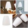 NOLITOY Plastic Cylinder Lampshade, White, Modern Style, Horseshoe Shaped, Softens