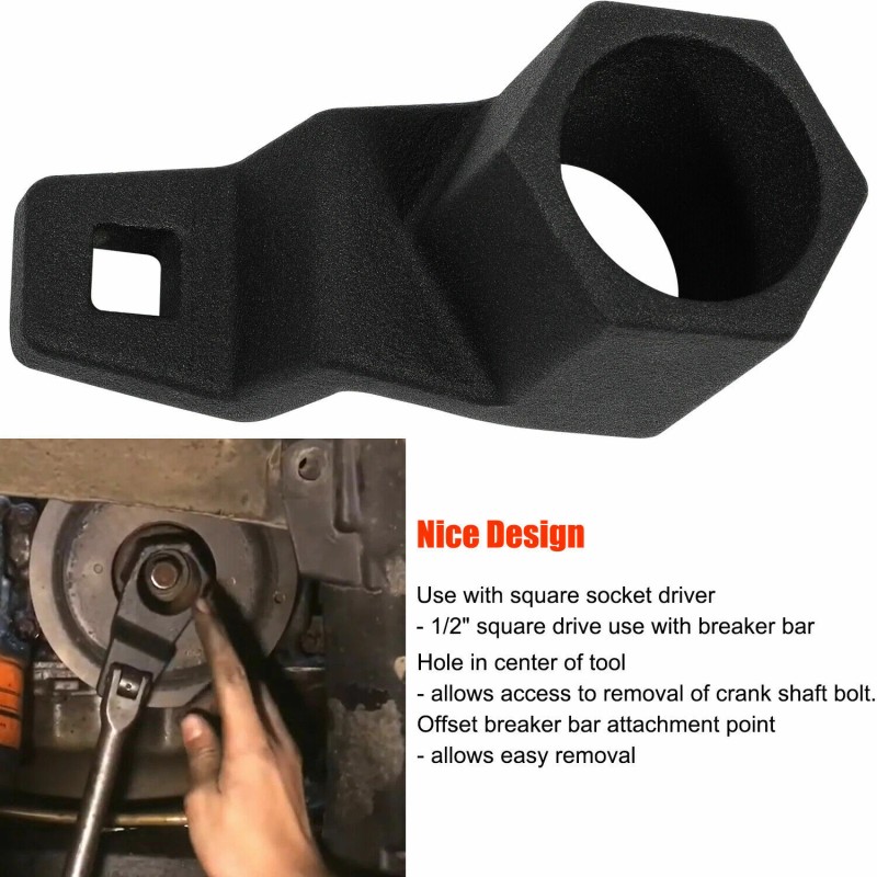 Unbranded 50mm For Honda Acura Crankshaft Pulley Holder Crank Bolt