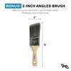 PD Professional Paint Brush Set 6 Piece Precision Defined Heavy-Duty,
