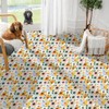 IVN Pastel Abstract Flowers Peel and Stick Floor Tiles 12x12
