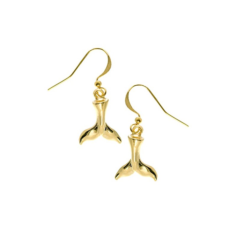 Whale Tail Earrings 3D by Cape Cod Jewelry-CCJ