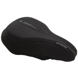 Decathlon 500 Memory Foam Bike Saddle Cover (large) Unique Size Black