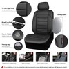 CAR PASS Faux Leather Car Seat Covers Front Seats Only,