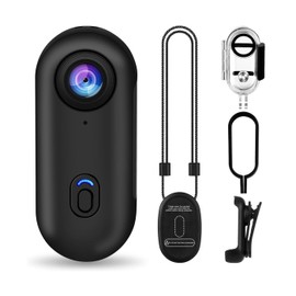 4K Thumb Action Sports Camera Bag, Portable Body Camera, Helmet Camera Mount Anywhere, Multifunctional Accessories, Mini Body Camera, Pocket Camera (TF Card Support Max 256GB, Not In