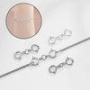 4 Pieces Connecting Buckle, Spring Double Head Piston Buckle, Necklace