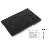 Dual-Flush Actuator Plate for Concealed Cisterns Matte Black Compatible with