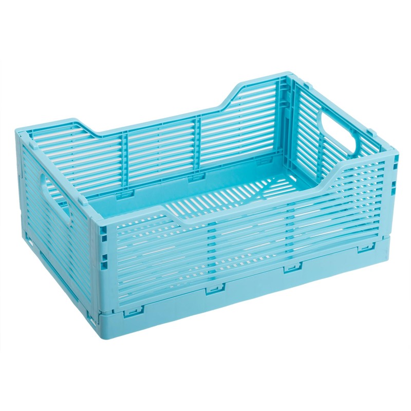 Truu Design Folding Plastic Crates, 30.5 x 20.3 x 11.4cm,