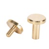 50 Set Binding Rivet Round Flat Head Brass Slot Screw