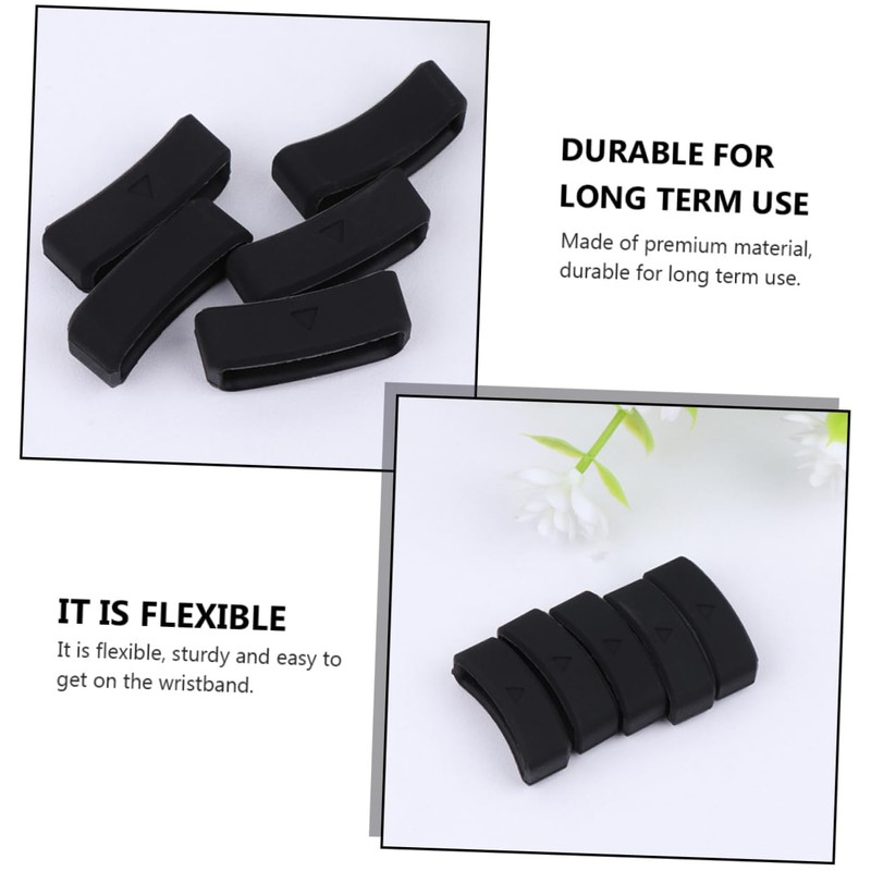 Mikinona 6pcs Strap Loop Rings Keeper Retainer for Skid Watch