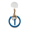 Hazel Key Chain, Leather, Daimaru Nasukan Mahoring, Blue, One Size