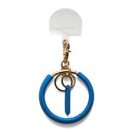 Hazel Key Chain, Leather, Daimaru Nasukan Mahoring, Blue, One Size Fits All, blue, Free size
