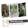COHEALI Wooden Bike Holder Detachable Scooter Stand Support for Balanced