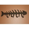 3 Fish Bone Wall Hooks / Hat Hooks / Towel