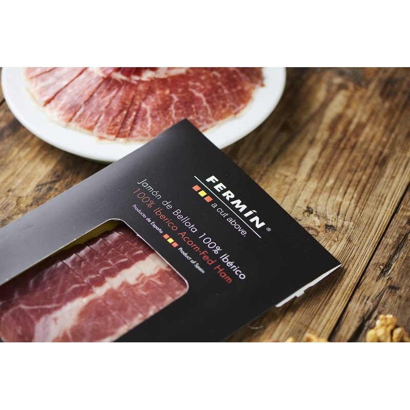 100% Acorn-Fed Ham Sliced 2 oz (4 Pack) | Jamon