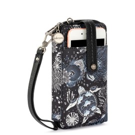 Sakroots Women's Salinas Smartphone Crossbody, Midnight Seascape, Small