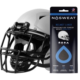 Football Helmet Sweat Liner & Sweatbands by NoSweat 3 | 6 | 12 | 25 Pack (6)