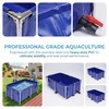Foldable Canvas Above Ground Fish Pond with Steel Frame &