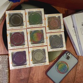 Pop MagSafe Phone Grip with magsafe, magnetic Pink Glitter