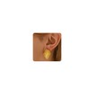 ARAVOP Chunky Stud Earrings for Women 18K Gold Plated Large