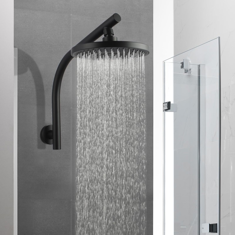 ACA International WELS 8" Overhead Shower Head Round ABS Plastic