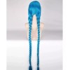 Jextech Peluca Jinx Doble Trenza 100cm League Of Legends Cosplay