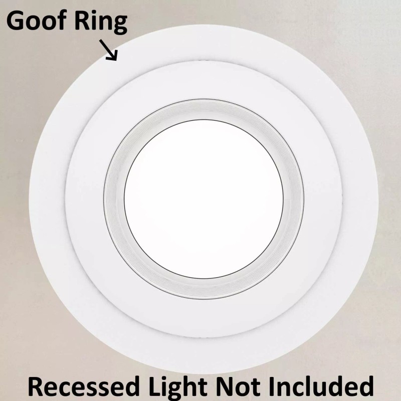 For Ring 8 Pack Matte White Goof Trim Ring for