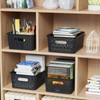 Gainhope 12 Packs Plastic Baskets with Handle, Woven Storage Organizer