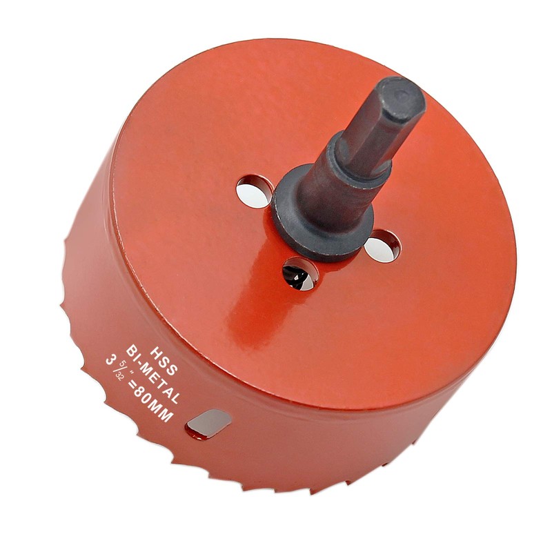 Hordion 80mm 3.15 inch Hole Saw, Heavy Duty Bi-Metal Hole