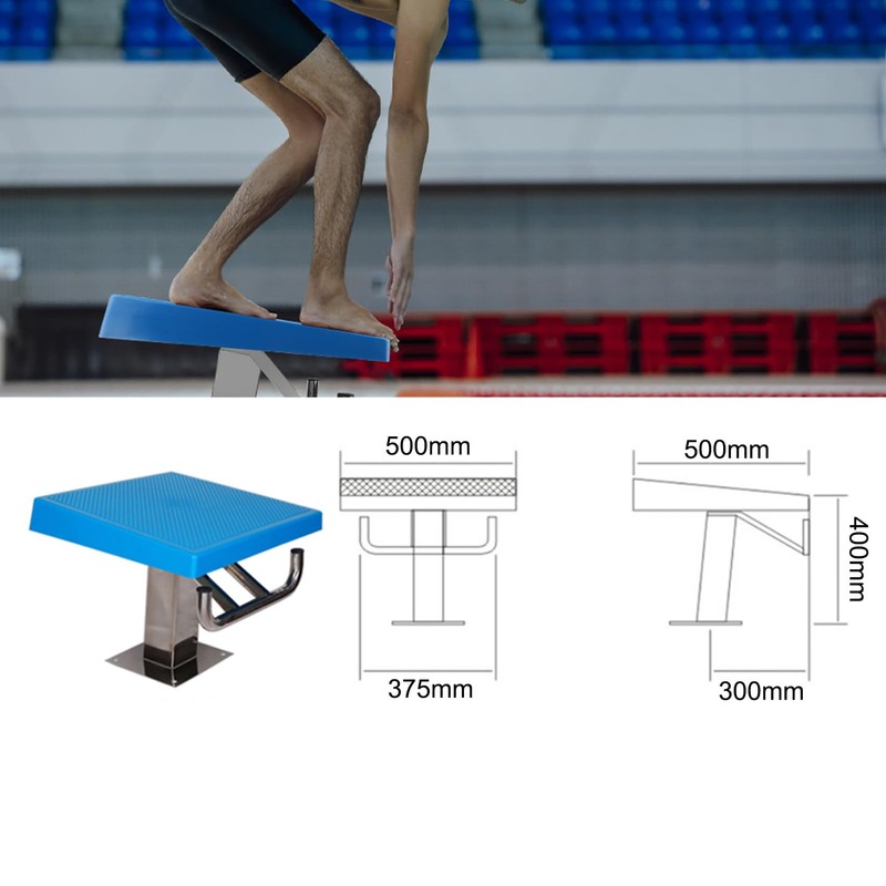 Errzom Swimming Pool Diving Platform, Stainless Steel Non-Slip Diving Boards,