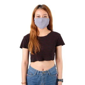 Lofbaz Fabric Mask Cotton Washable Reusable (Lavender - Pack of 3, Adult Small)