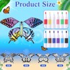 Seenelling 88 Pcs Flying Butterfly Craft Kit with 64 Wind
