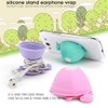 Cute Earbuds Holder Case Cord Wrap Earphone Tangle-Free Cable Turtle