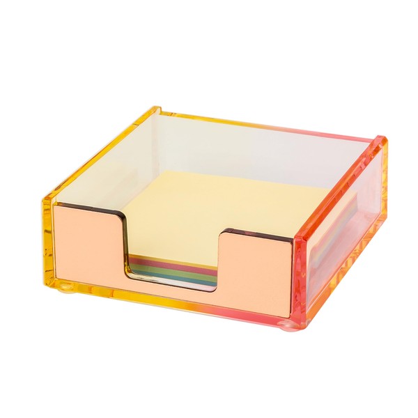 TOCCOOL Memo Note Cube, Gradient Memo Box, Dispenser Memo Clips,