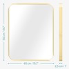 Navaris Rectangular Wall Mirror - 40 x 50 cm (16