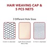 Donna Collection Hair Weaving Cap 5 Pieces Net Set #11070