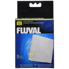 Fluval C2 Poly Foam Pad, Replacement Aquarium Filter Media, 3-Pack, 14008