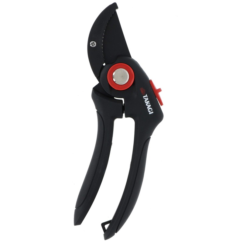 Takagi Stainless Steel Lightweight Labor Saving Pruning Shears, Anvil Shape,