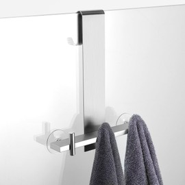 Kegii Towel Rail No Drilling - Towel Hooks for Shower Wall Shower Glass Wall Shower Hooks Bathroom Stainless Steel