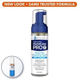 Rinse Free Cleansing Foam, 3 in 1 Body Wash, Shampoo and Personal Cleanser for Elderly, Incontinence and Infant Care, Hospital Grade, Sulfate Free, Paraben Free (Pack of 6)