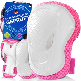 Liebkern Children's Knee Pads - From 2 Years - Safety Tested and Comfortable - Robust Inline Pads - Protector Set Children - Knee and Elbow Pads Children