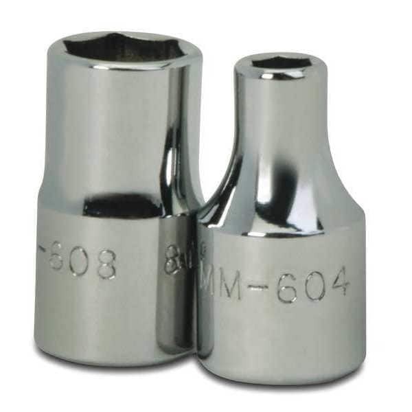 1/4" Drive, 13mm Metric Socket, 6 Points, Mfr: MM-613-A