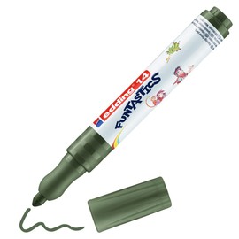 Edding Funtastics Fibre-Tip Pens E-14, Olive Green, Approx. 3 mm