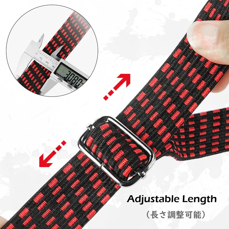 TRIWONDER Cargo Rubber Band, Elastic Strap, For Securing Bicycles, Bungy