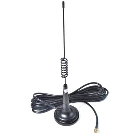 HYS 433Mhz Magnetic Mount Base Antenna with SMA Male, 2.5inchs Magnet Mount Stainless Steel Antenna for LoRa Based Cubesats/APRS iGate a World-Wide Tracker/Smart Gate Door Opener Alarm System